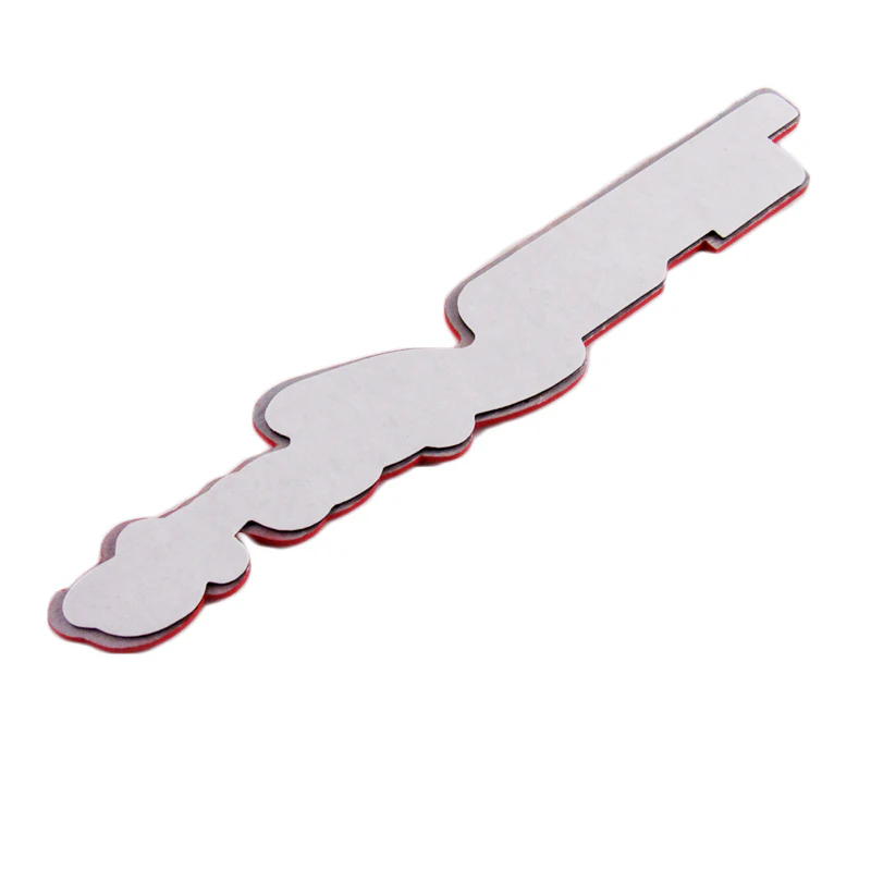 Toyota TRD Sports 3D Red Aluminum Emblem Decal x2 (18CM) - Image 5