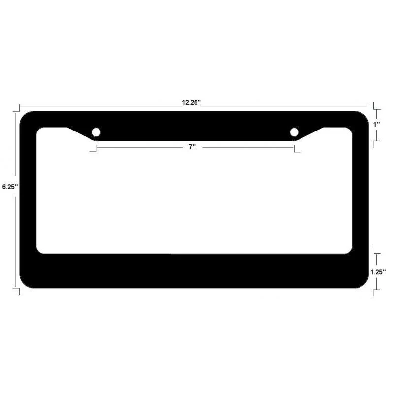 Mitsubishi Ralliart Black ABS License Plate Frame with Caps x2 - Image 4