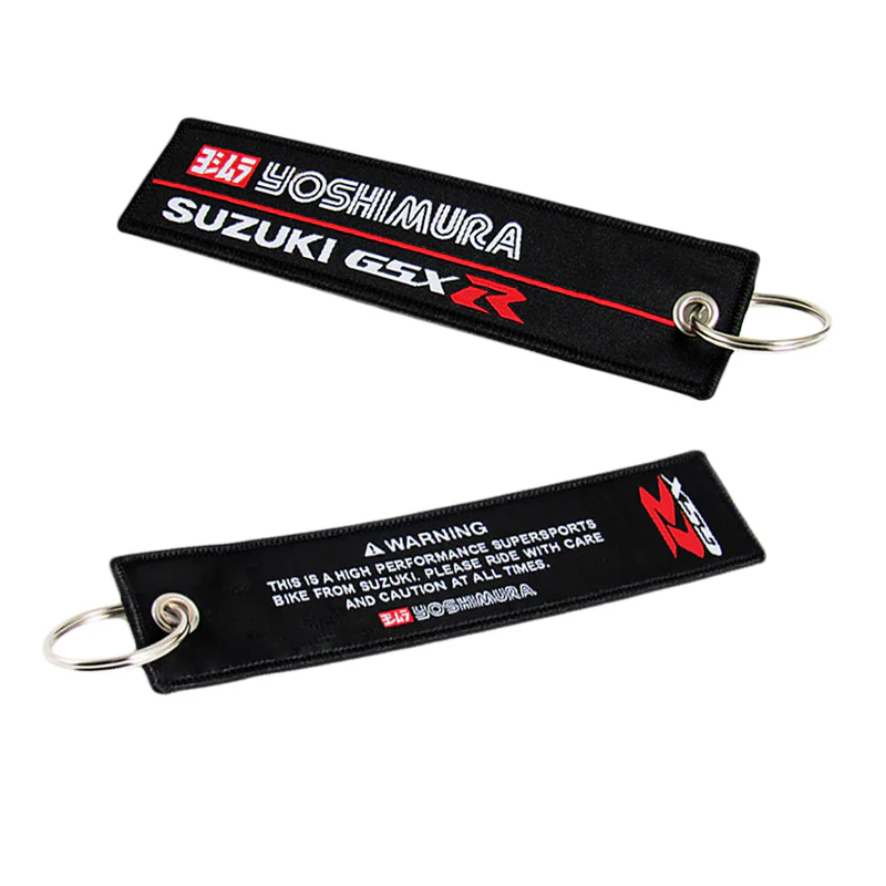 YOSHIMURA SUZUKI Keychain Fabric Strap Keyring Motorcycle Key Chain Gift GSXR X2